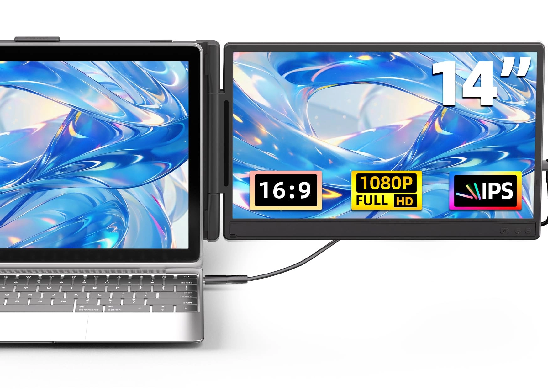 DZVW Laptop Screen Extender - 1080-S04 14 Inches 1920x1080
