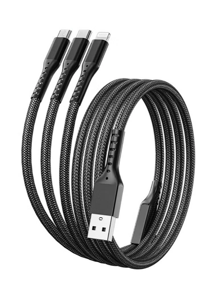 Beauenty 3-in-1 Charging Cable USB-C to Micro-USB 1.2m