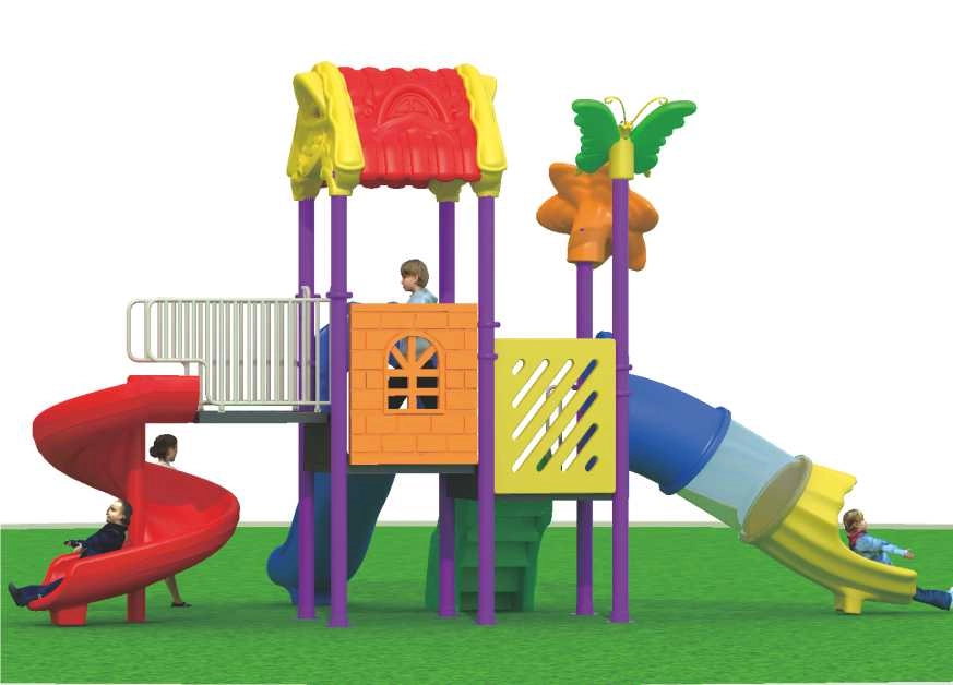 Rainbow Toys RW-11029 - 630x330x360cm multi colourful slides
