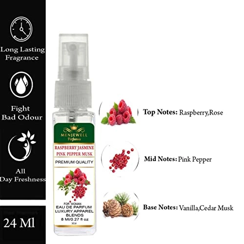 Raspberry Jasmine Pine Pepper Musk Eau de Parfum 24ml Pack