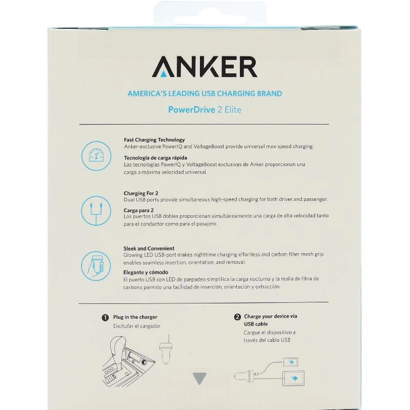 PowerDrive 2 Elite - 24W Dual USB Quick Charge 3.0