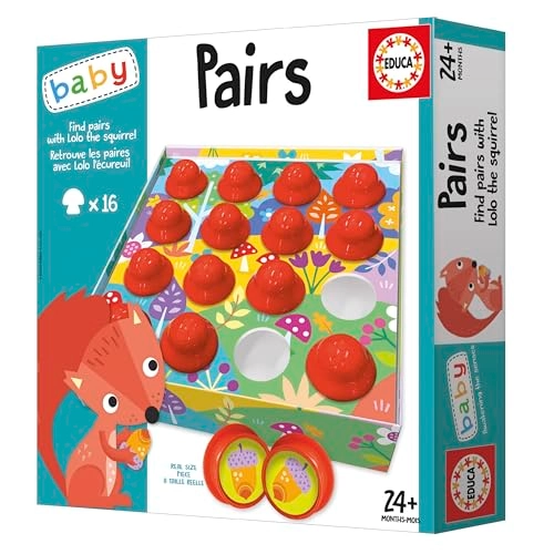 Find The Pairs with Lolo The Squirrel Board Game - 2 months - 5 years