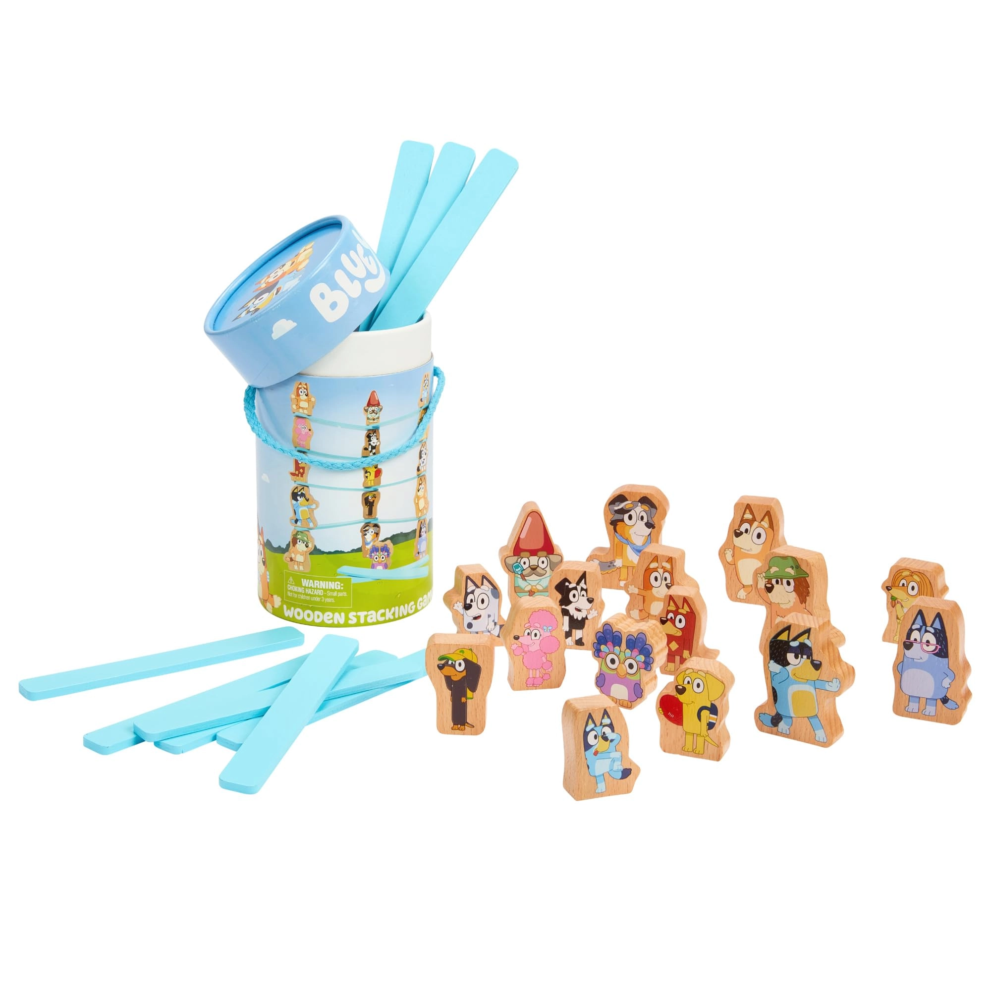 Bluey Wooden Stacking Game - 25pcs