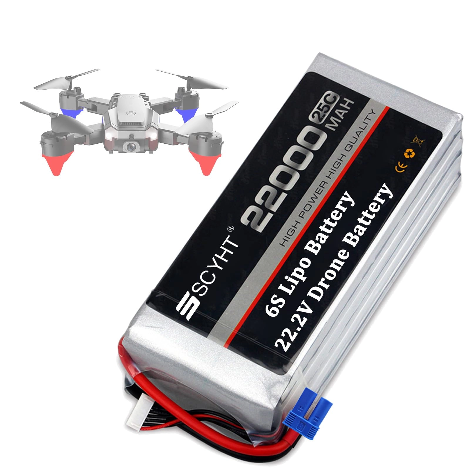 SSCYHT Lipo Battery 6S - 22.2V 22000mAh 30C