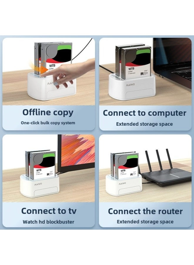 Dual-disk USB 3.0 Hard Disk Base