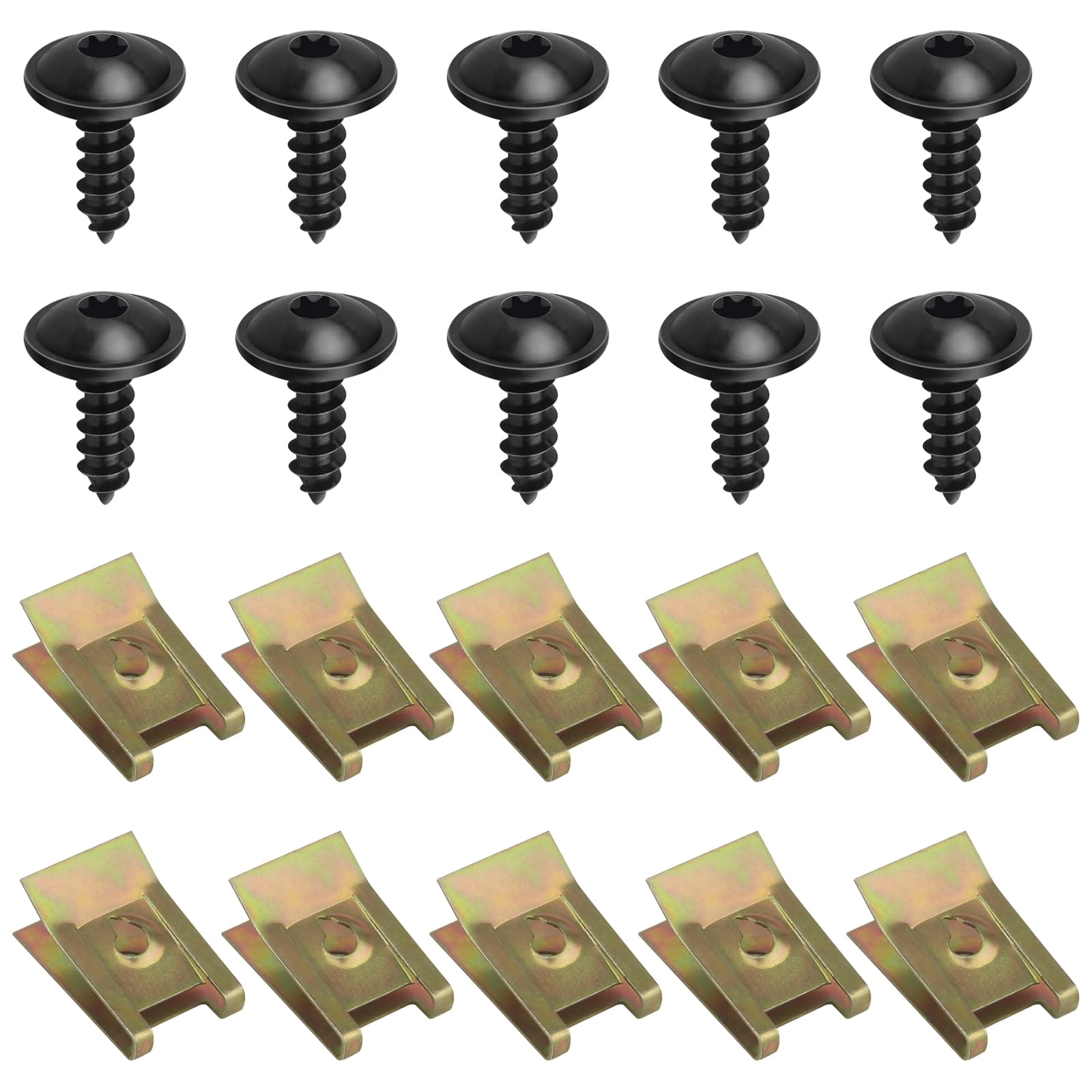 poeland Fender Bumper Cover Screw Clips - 0.53" X 0.75" 6 Millimeters