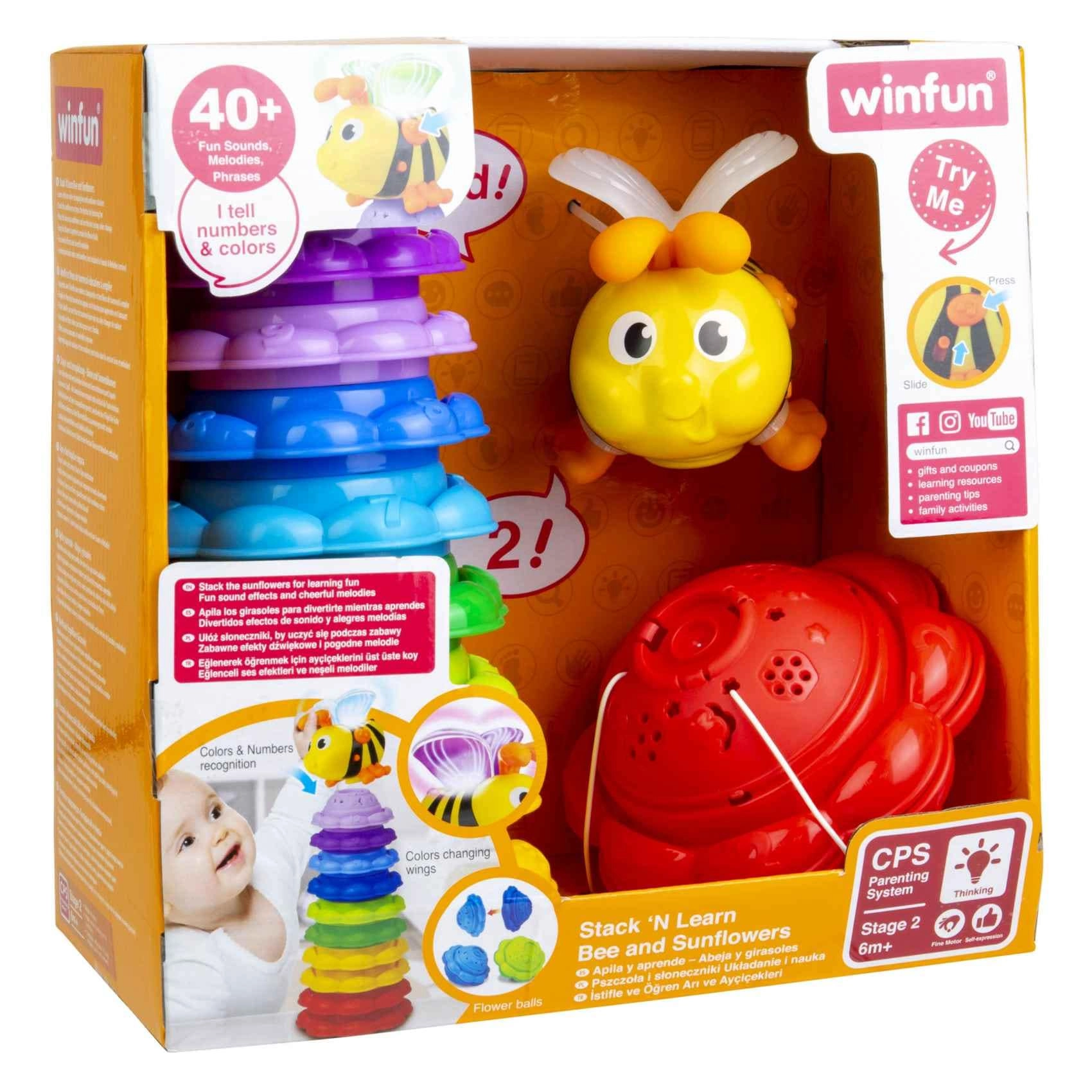 Bee And Sunflowers Stack 'N Learn Toy - Suitable for 6 months and above