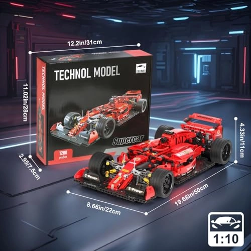 1:14 MOC Sports Vehicle Model Kit - 1200pcs