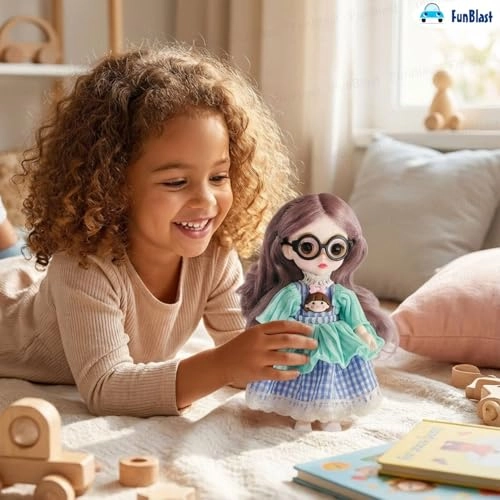 Fashion Doll - Long Hair Glasses Korean Ages 3+