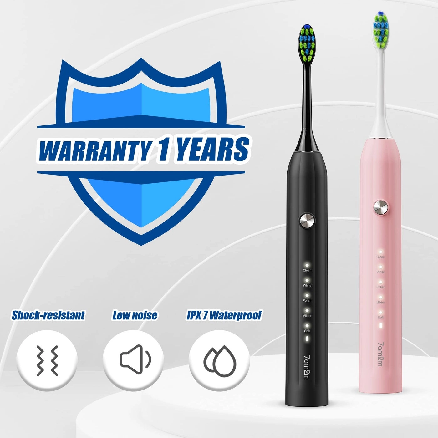 AM105D - Rechargeable Sonic 12 Brush Heads Pack