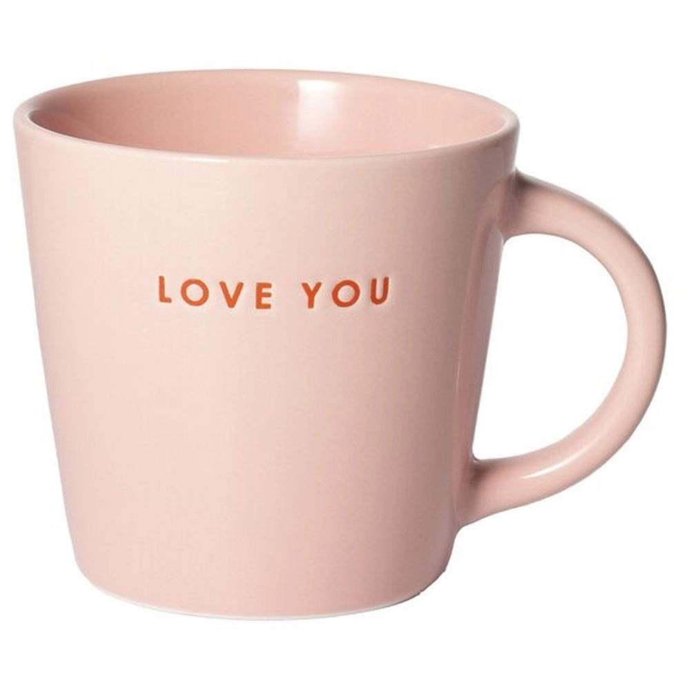 VONDELS Love You Cappuccino Cup - hand-stamped print - 250 ml