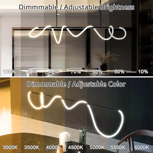 LED Hanging Chandelier - 39.4"