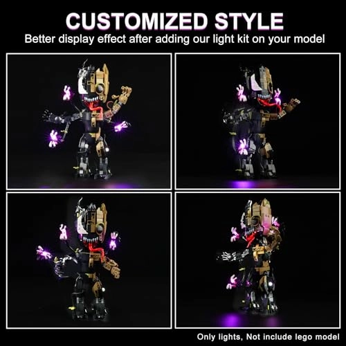 LED Lighting Kit for LEGO Venomized Groot 76249 - Plasic