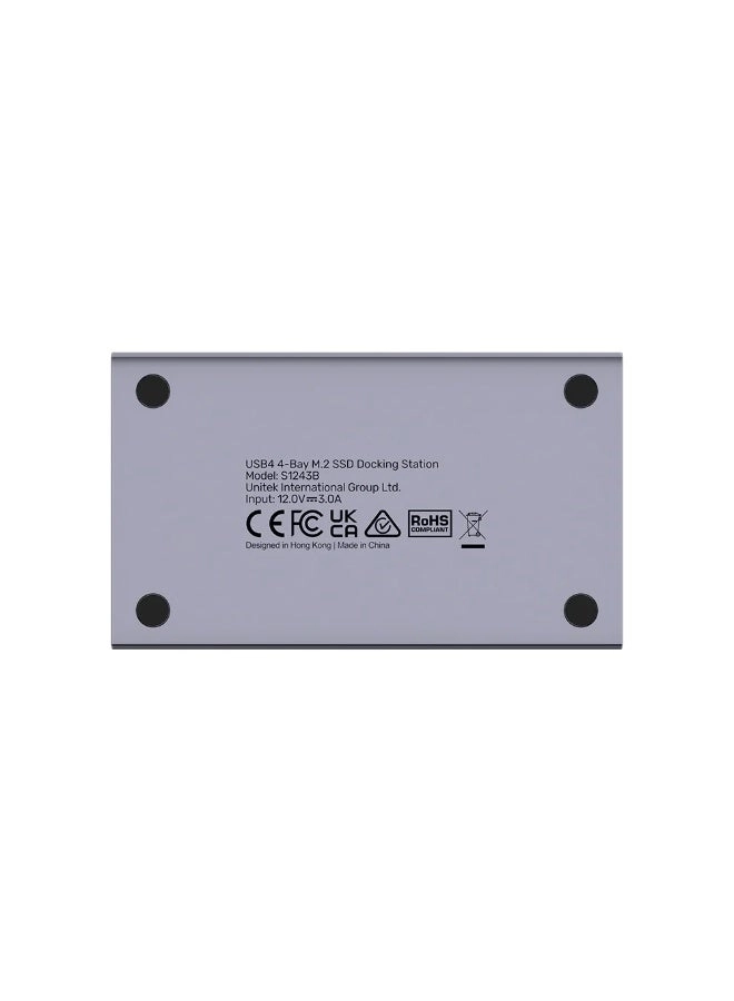 USB4 4-Bay M.2 SSD Docking Station - 4