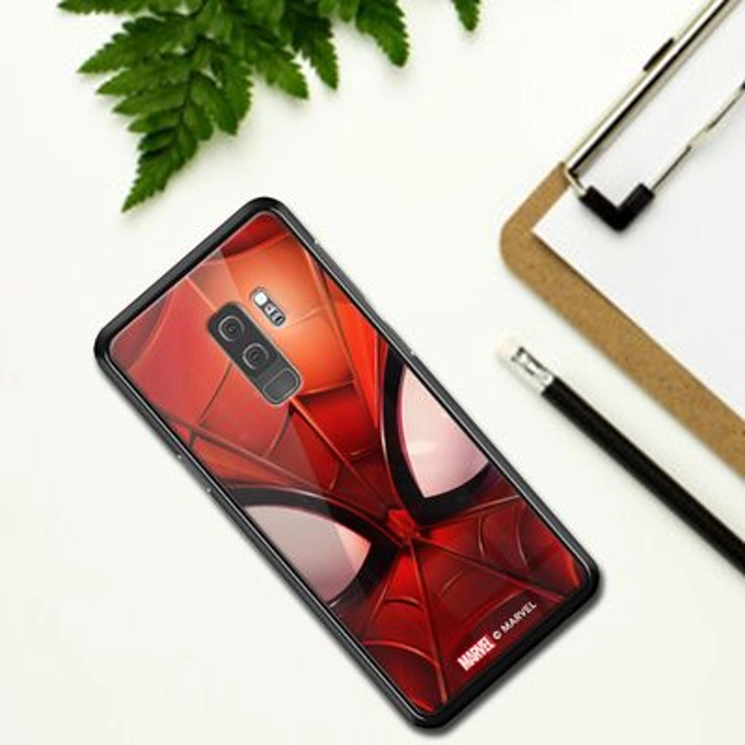 Spider-Man Mask Back Case for Galaxy S9 Plus