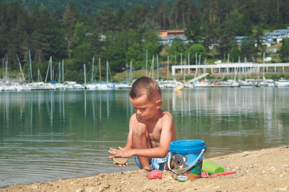 Glitter Beach Toy Bucket - 17 cm 2 Pcs Accessory Set