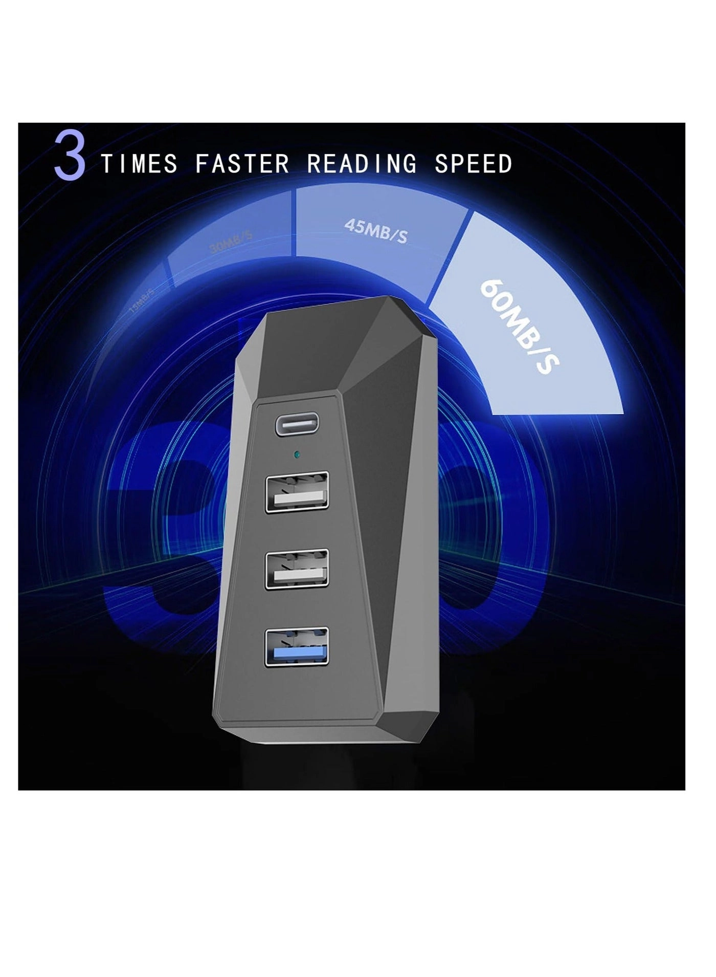 Glovebox USB Hub - 4-in-1 Model 3/Y