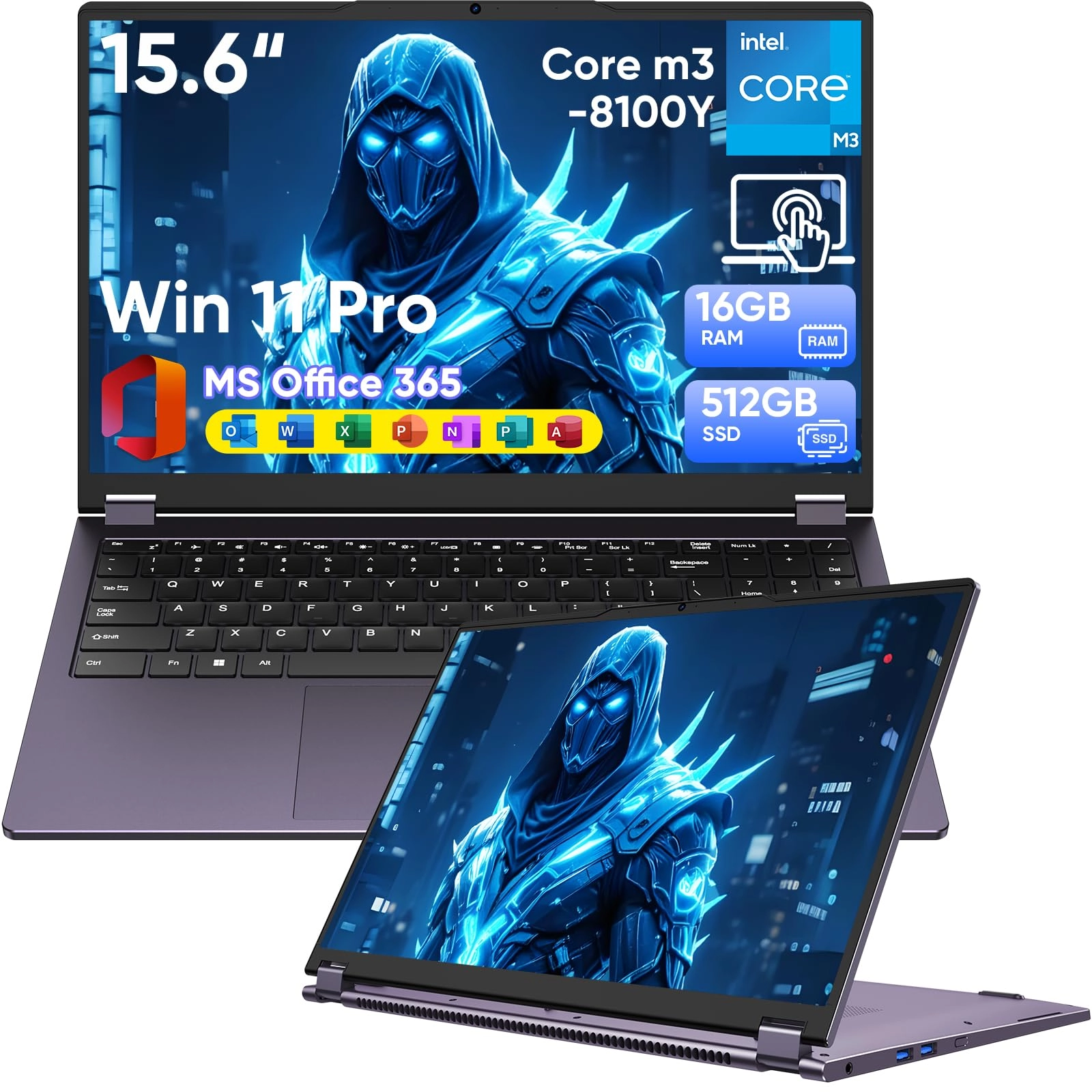 HYPERSTRIX UL156-YY - 15.6'' Core m3-8100Y 16GB DDR4 512GB SSD