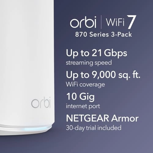 Orbi 870 - 802.11.be 3-Pack + Satellite Extender