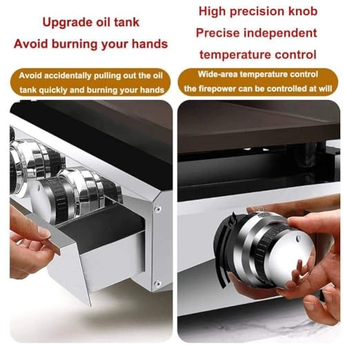Countertop Griddle - 3 zone(s) 620x315mm