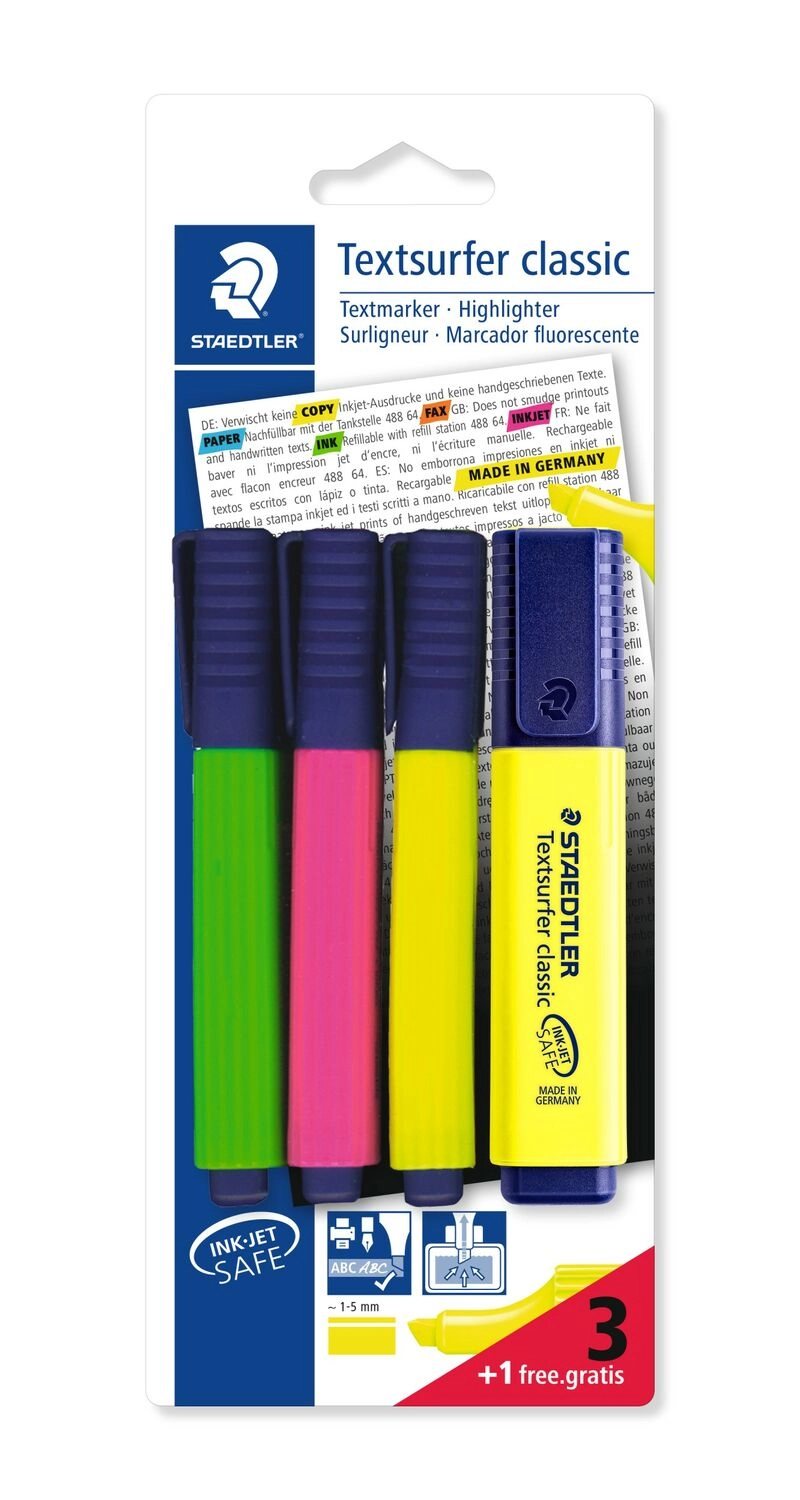 Textsurfer - Assorted Colours chisel tip