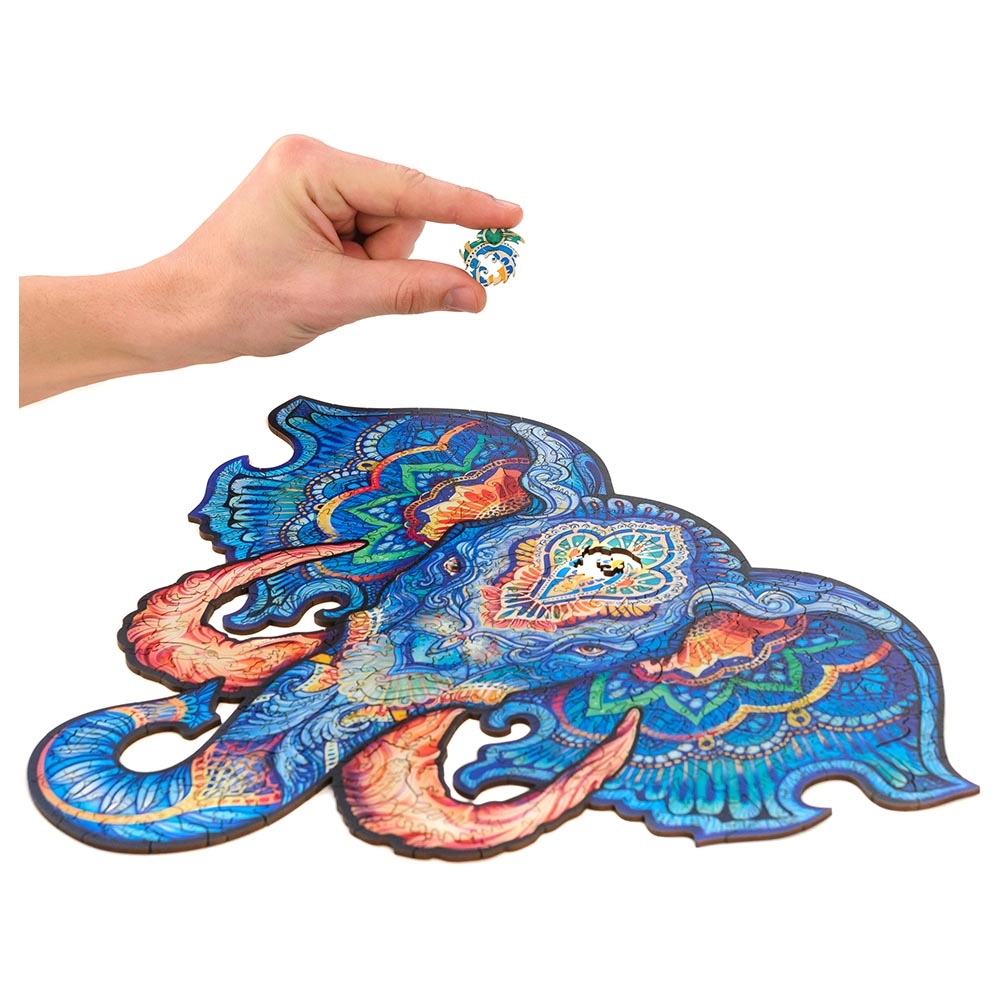 Eternal Elephant Wooden Puzzle (4107390-ELEPHANT_KS) - 299 pcs