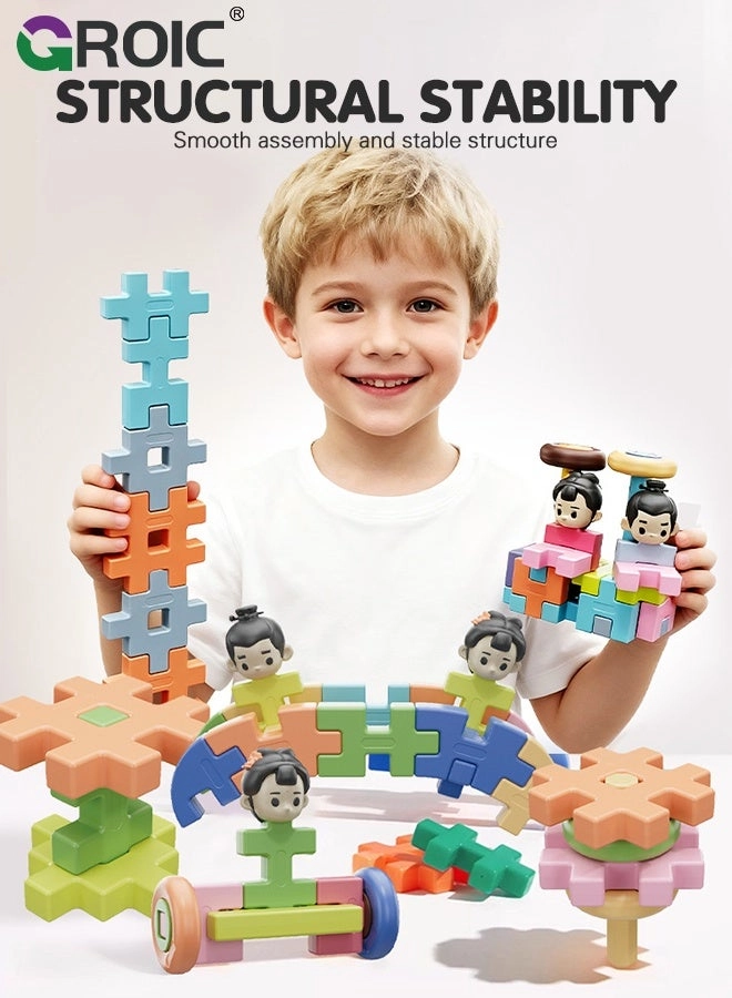 Interlocking Building Blocks - 88 pcs Building Blocks