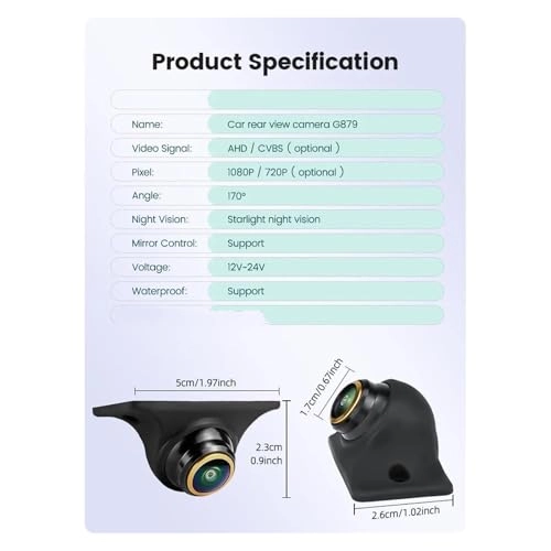 Rear View Camera - Night Vision Wired 1920*1080P