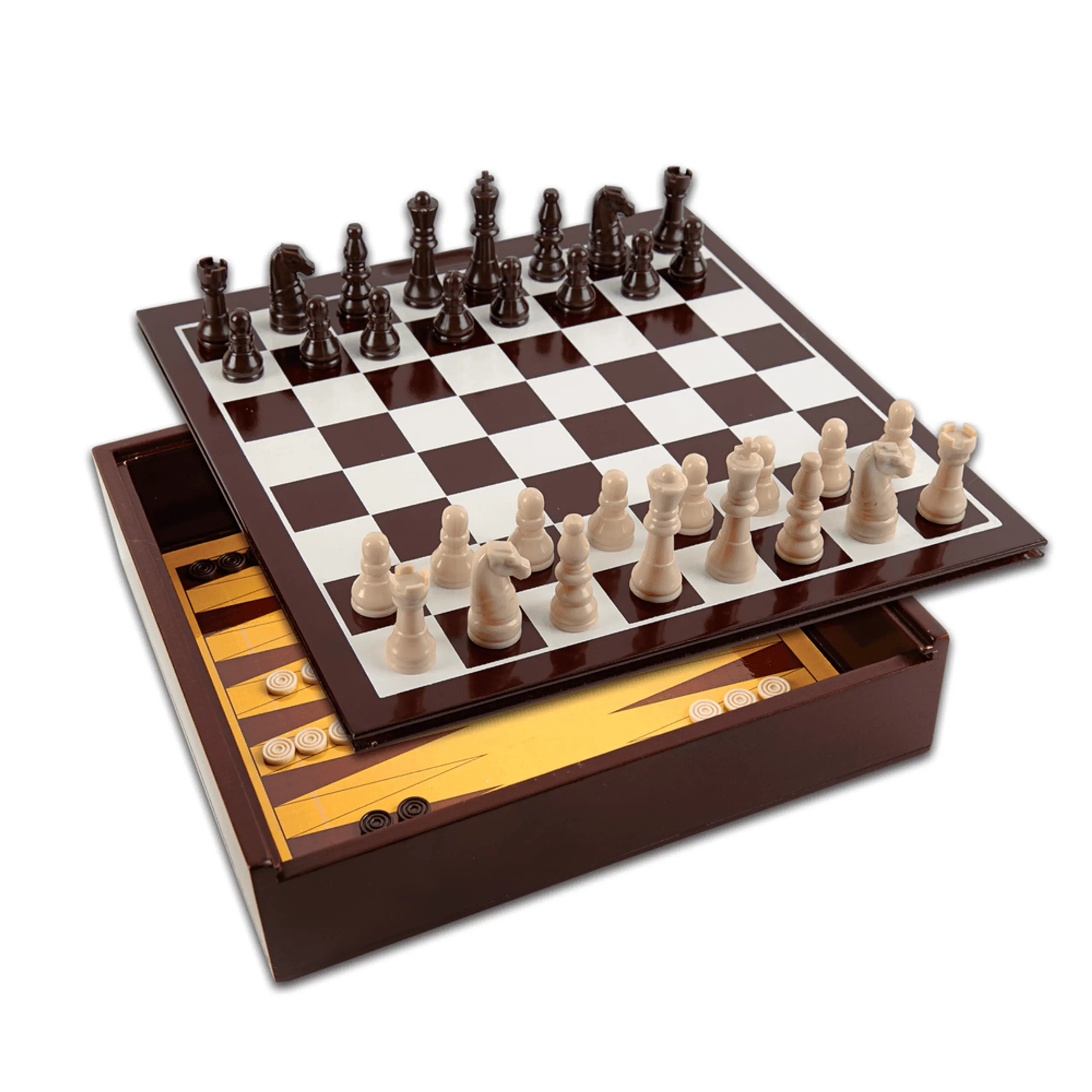Classic Solid Wood Game Center - 10-In-1
