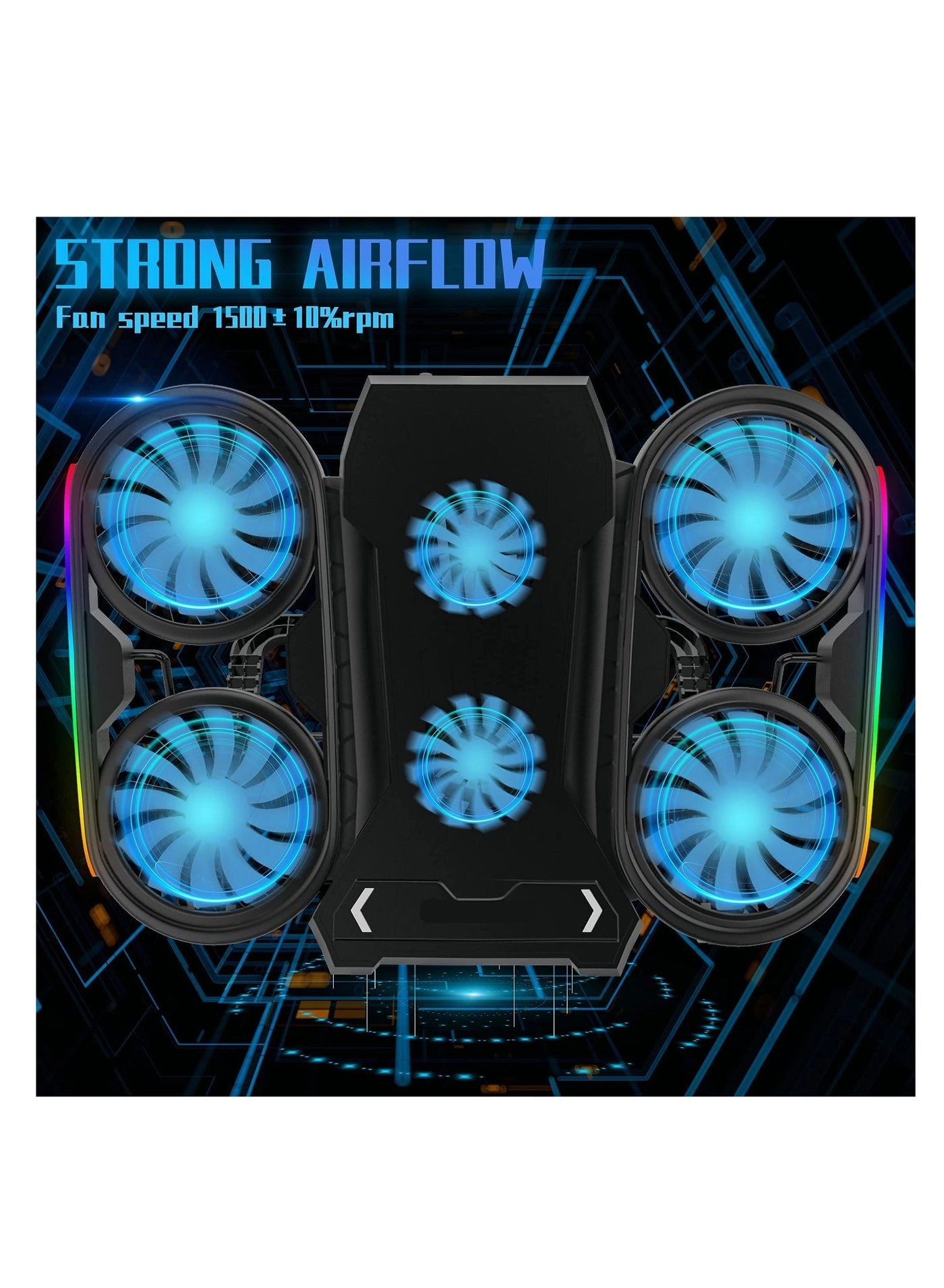 Laptop Cooling Pad - 6 Fans 17.3 inch