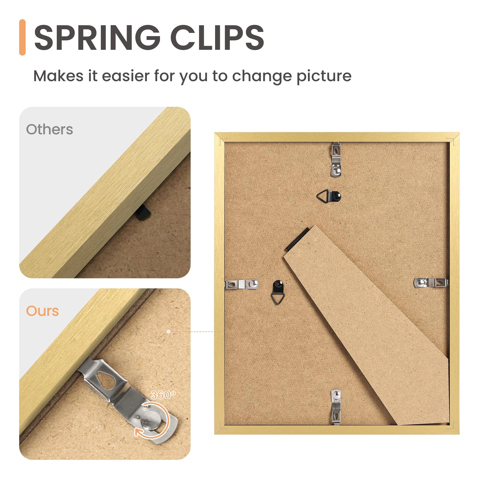 10 Pack Picture Frames - 8x10, 5x7, 4x6