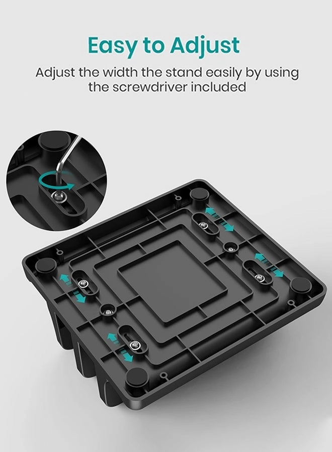 Vertical Laptop Stand - Adjustable ABS Plastic 4 in 1