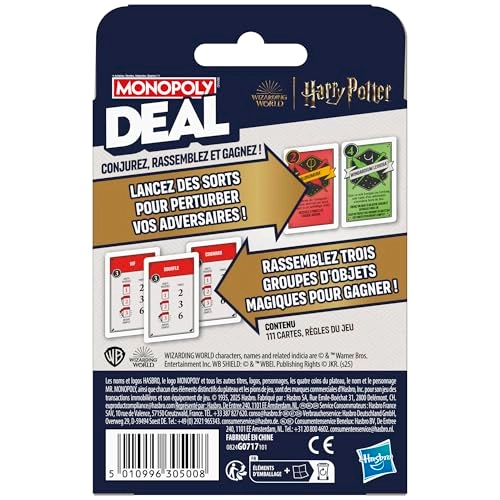 Monopoly Deal: Harry Potter - Card Game (French)