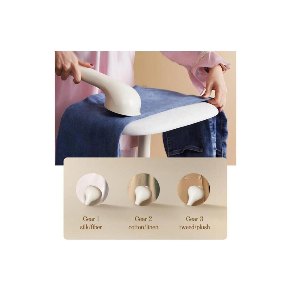 Garment Steamer - 1.5L Adjustable Height