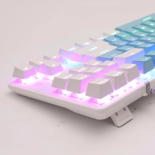 5-Color LED 87 Keys Mechanical Keyboard - Wired