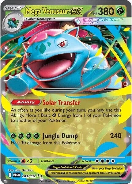 Pokémon Mega Venusaur ex - 003/132 1pcs
