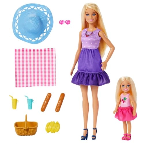 Malibu x Chelsea Club Picnic Playset - 9 picnic-themed accessories Ages 3+