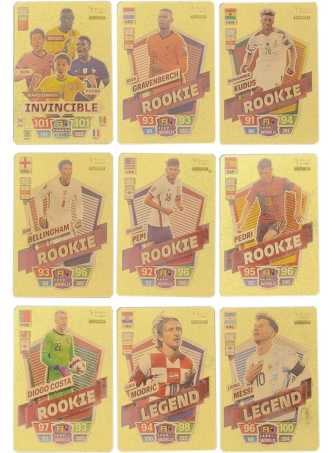 Football Star Cards Deck Box - 55pcs