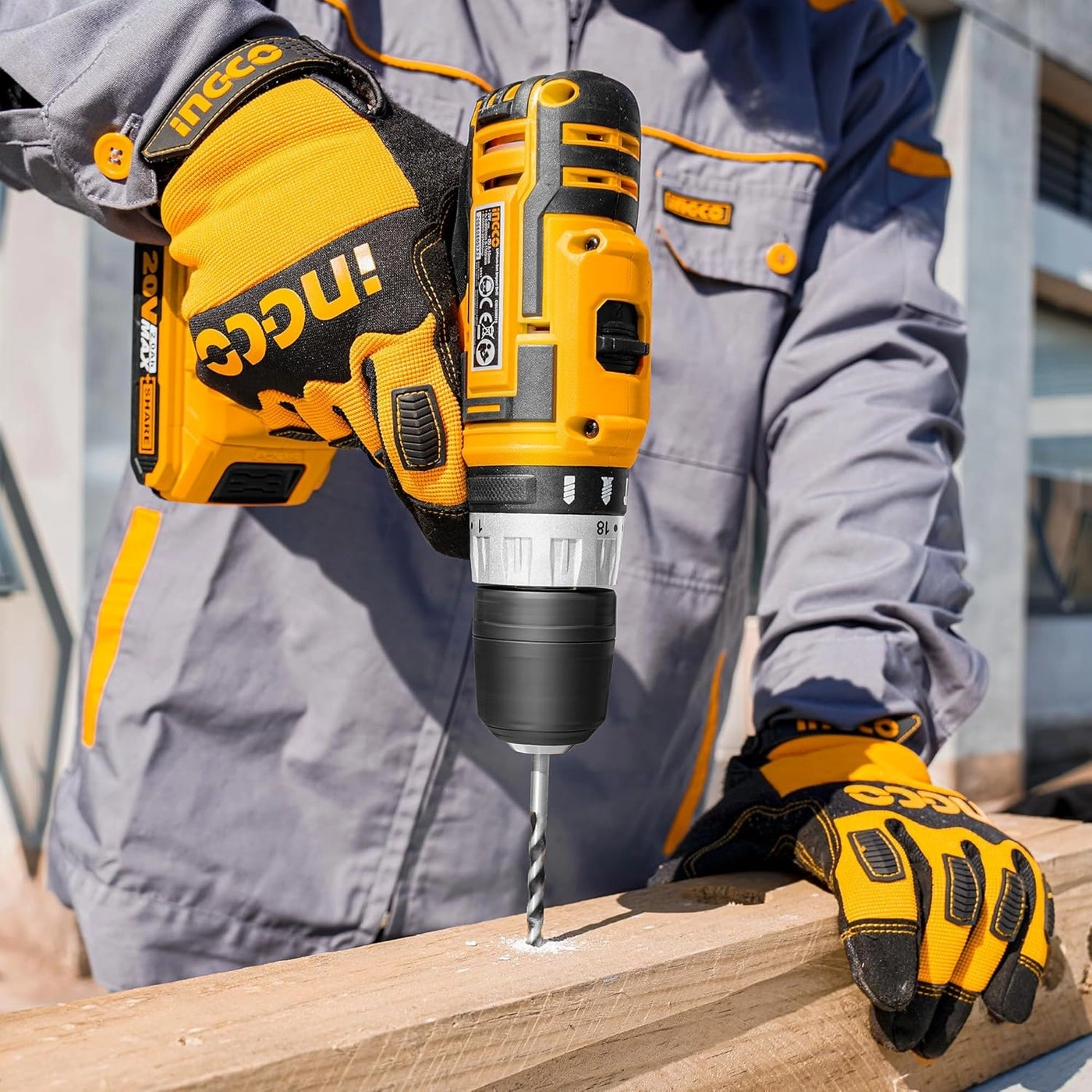 20V Cordless Impact Drill - 2x2.0Ah