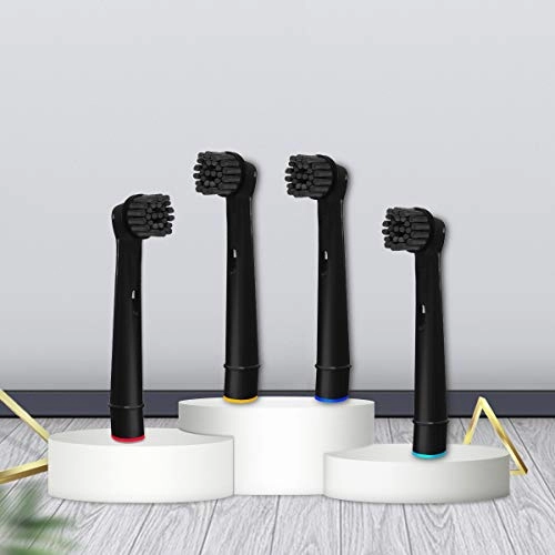 Toothbrush Head - 8 Pack Black Compatible for Oral b