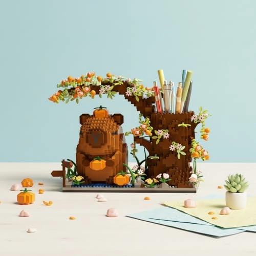 Capybara Pen Holder Building Block Set - 1880 pcs
