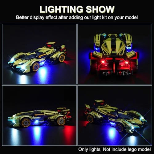 LED Lighting Kit for LEGO Lambo V12 Vision GT Super Car 76923