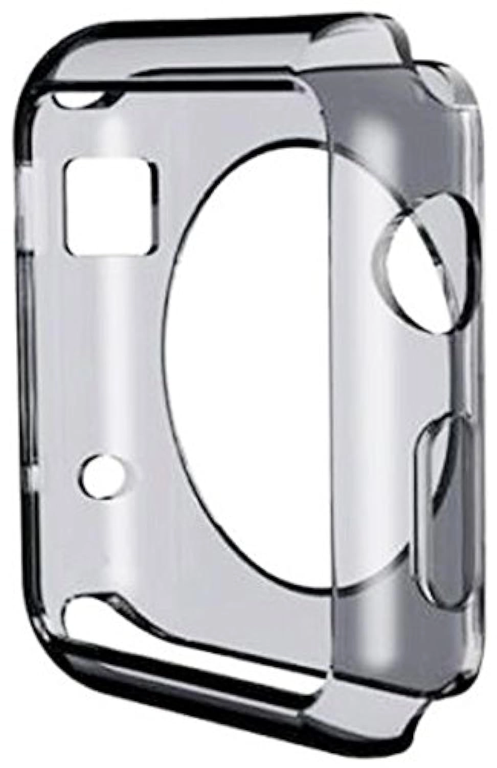 eWINNER Full Body Case for Apple Watch 38mm - Transparent Black Silicone