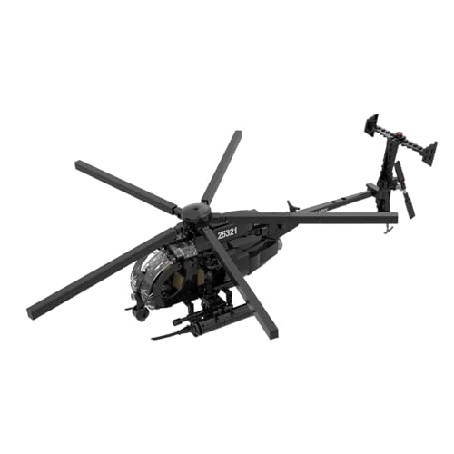 MH-6 Little Bird Helicopter - Army Plane 595pcs