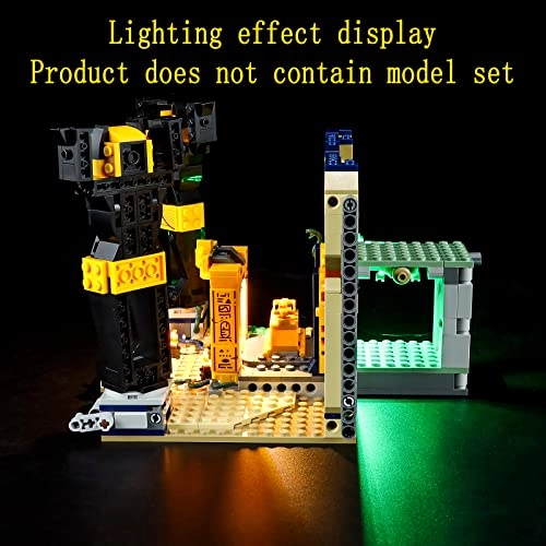 LED Lighting Kit for LEGO Escape from the Lost Tomb 77013 - Plastic Indiana Jones 1 4.5-5V