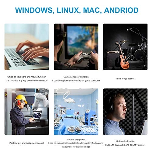 Single Foot Pedal Switch - USB, USB-C