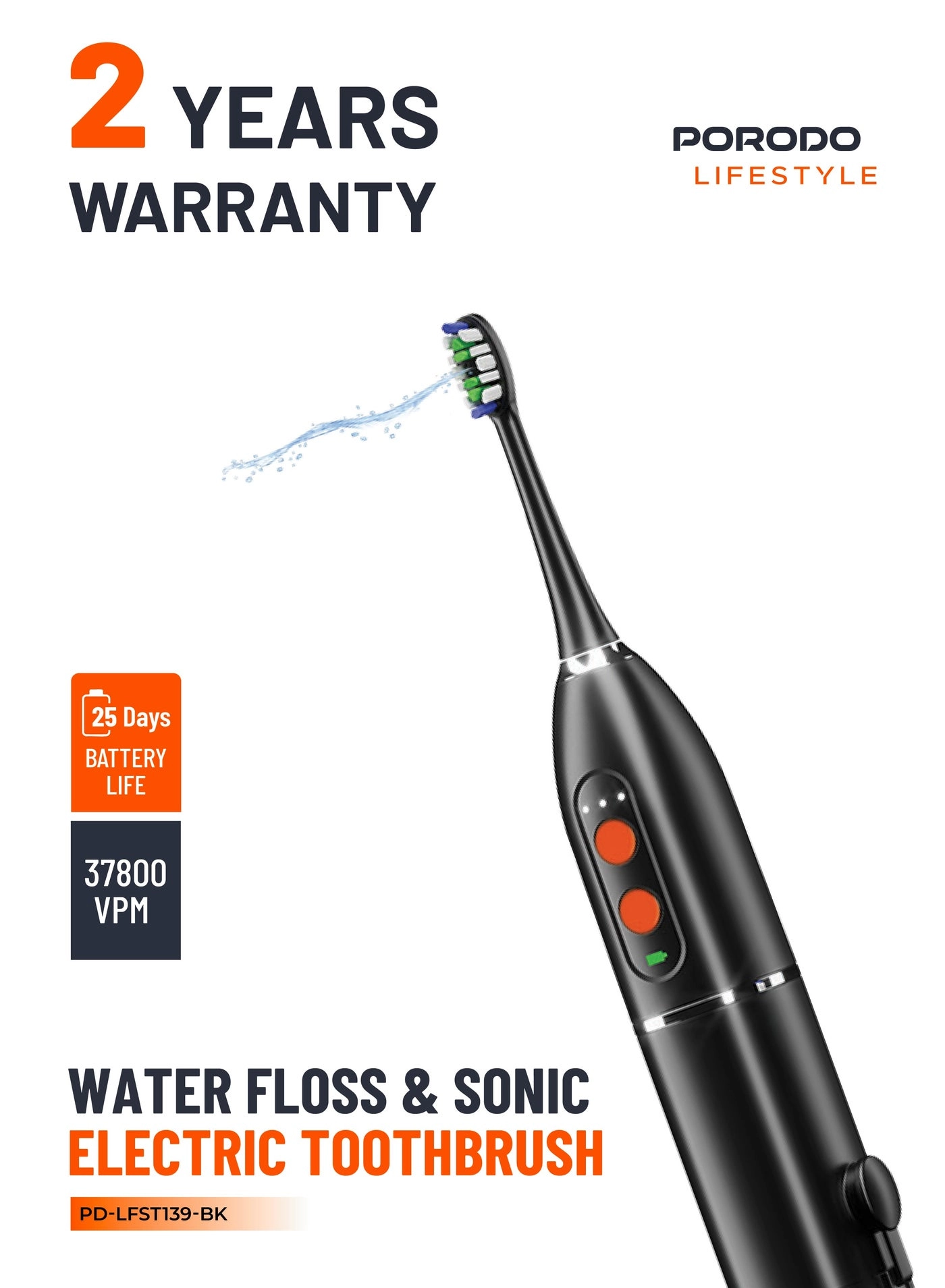 Porodo LFS139 - 100mL 25 Days Battery Life