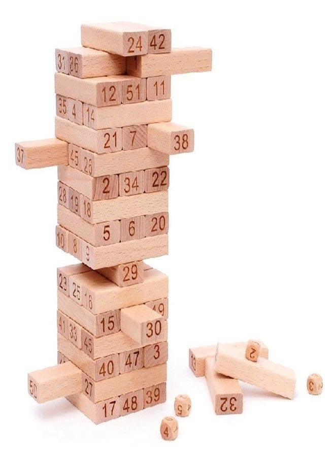 Toy Imagine Tumbling Tower - 54 Pcs Wooden