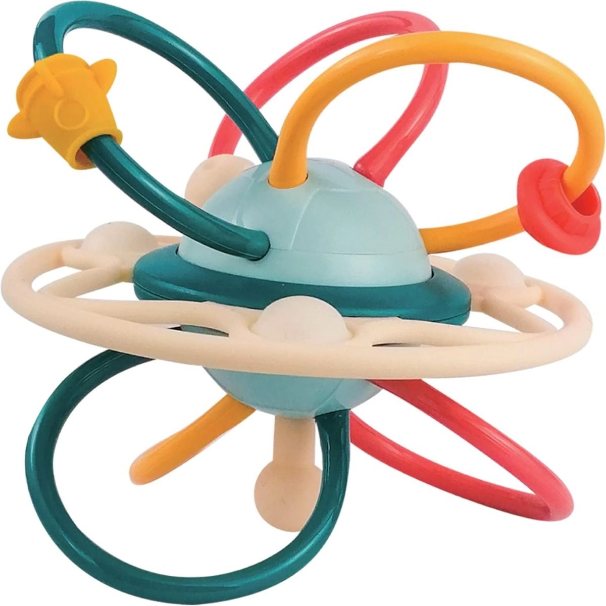 MOON Spinny Rattle & Teether Activity Ball - 6 months BPA free