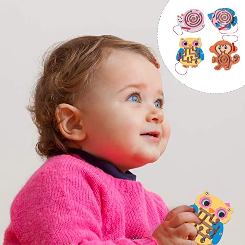 Wooden Maze Toy - 4 pieces